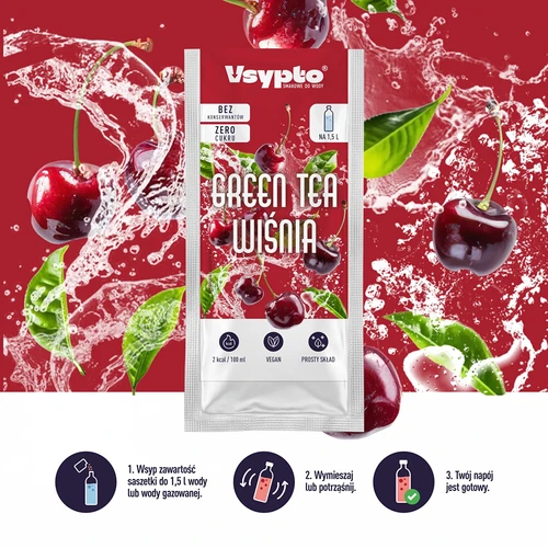 Vsypto i smaken Green Tea Wiśnia, 9 g - 6
