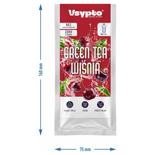 Vsypto i smaken Green Tea Wiśnia, 9 g - 4