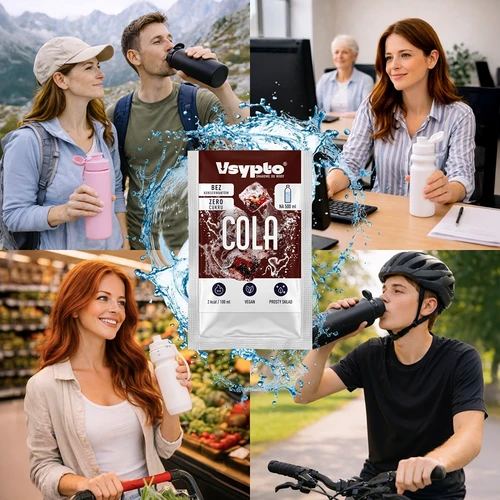VSYPTO med colasmak – smakpulver till vatten, 3 g - 8