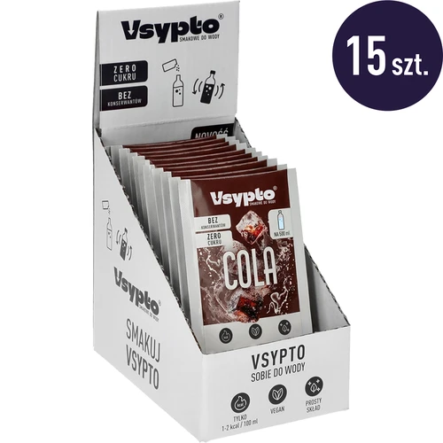 VSYPTO med colasmak – smakpulver till vatten, 3 g - 10