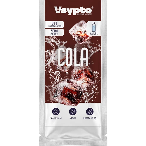 VSYPTO med colasmak – smaksättningspulver för vatten, 9 g - 2