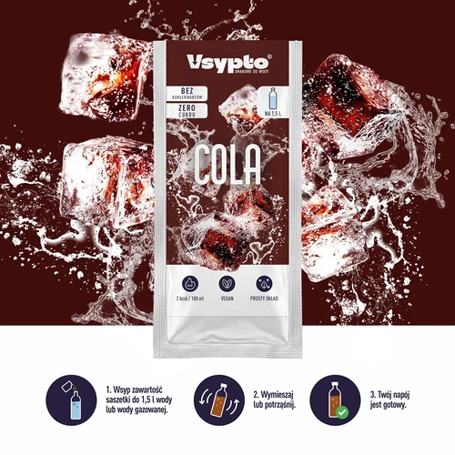 VSYPTO med colasmak – smaksättningspulver för vatten, 9 g - 6