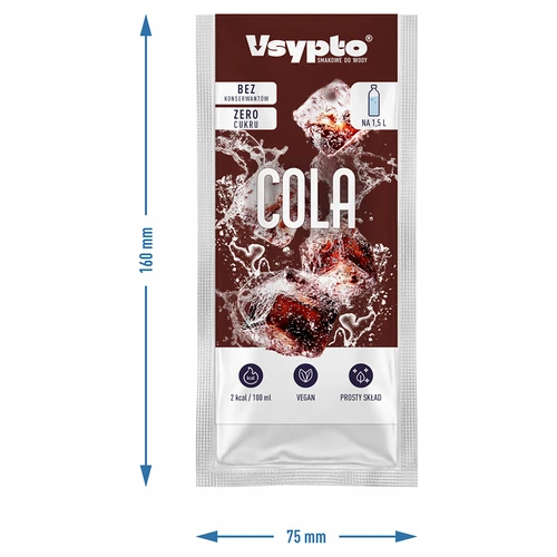 VSYPTO med colasmak – smaksättningspulver för vatten, 9 g - 4