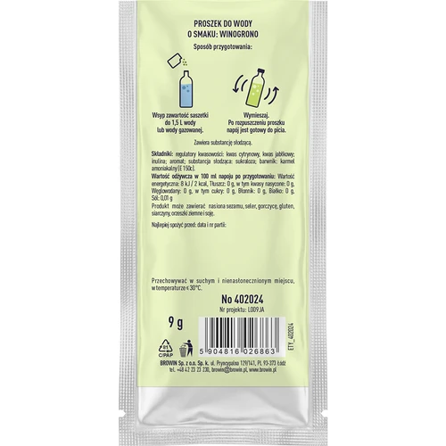 Vsypto med druvsmak, 9 g - 3