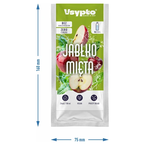Vsypto med smak av Äpple & Mynta, 9 g - 4