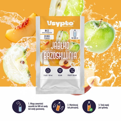 VSYPTO med smak av äpple & persika, 3 g - 6