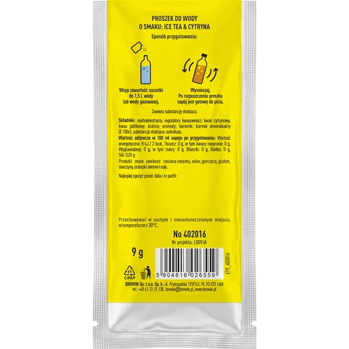 Vsypto med smak av Ice Tea Citron, 9 g - 3