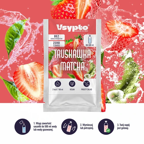 VSYPTO med smak av Jordgubb & Matcha, 3 g - 6