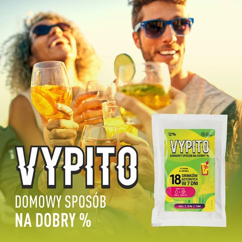 VYPITO 12%, påse för 18 drinkar - Citron & lime, 126 g - 6