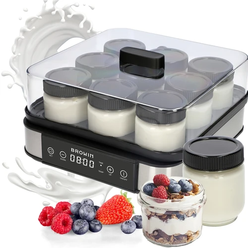 Yoghurtmaskin med termostat, 9 burkar, 1,6 L - 7