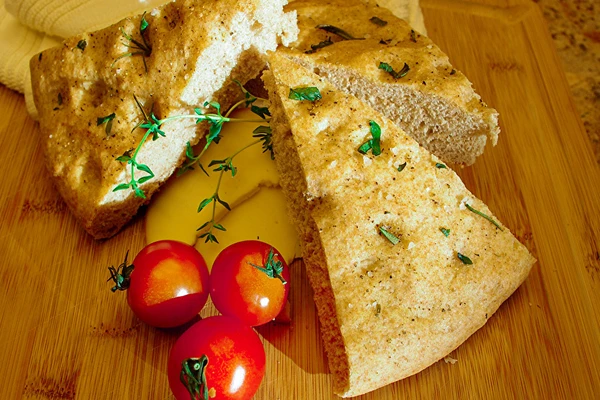 Focaccia - italienskt bröd