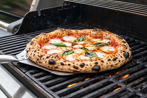 Napolitansk pizza på gasolgrill