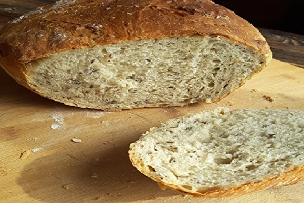 Vetebröd med jäst och linfrö